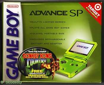 Amazon | ゲームボーイアドバンスSP - 北米版 ライムグリーン